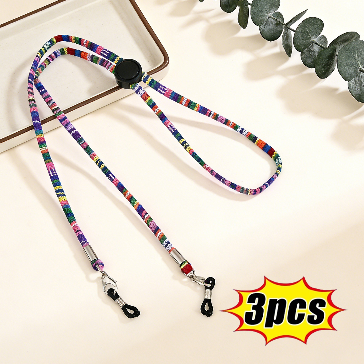 Mask Lanyard Adjustable - 3pcs Eye Glasses String Holder Strap,
