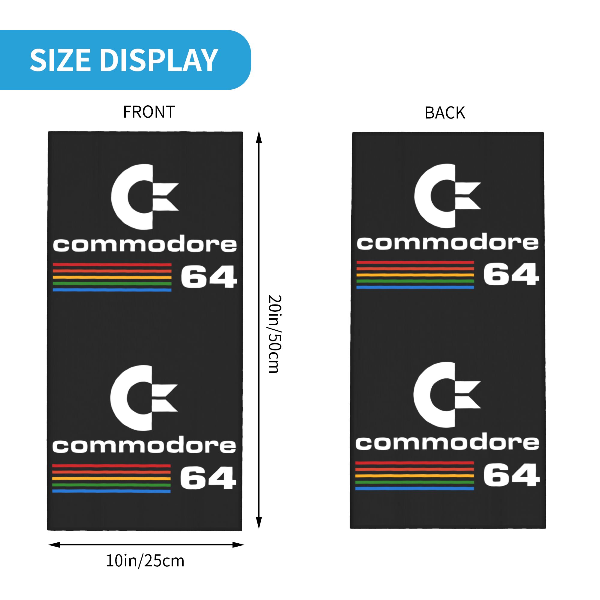 Custom Commodore 64 Bandana Ne - Neck Gaiter Face Cover のレビューと価格