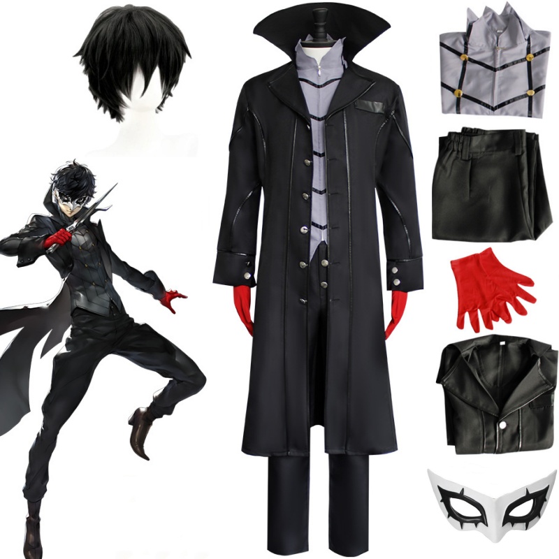 Anime Persona 5 Joker Cosplay  - Black Face Mask Pack のレビューと価格