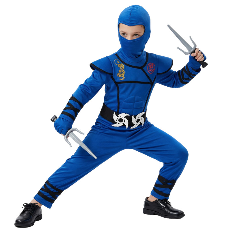 Black and Blue Ninja Costume f - Black Face Mask Pack のレビューと価格