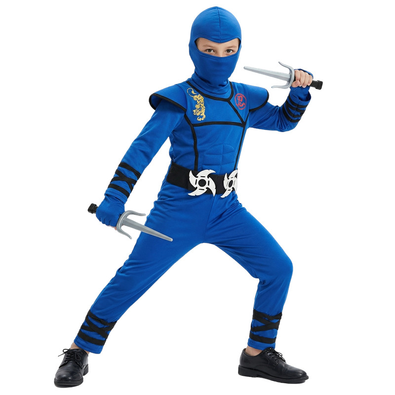 Black and Blue Ninja Costume f - Black Face Mask Pack のレビューと価格