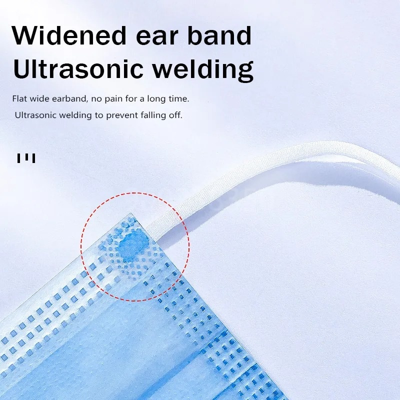 50-500pcs Disposable Adults in - Disposable Mask Blue のレビューと価格