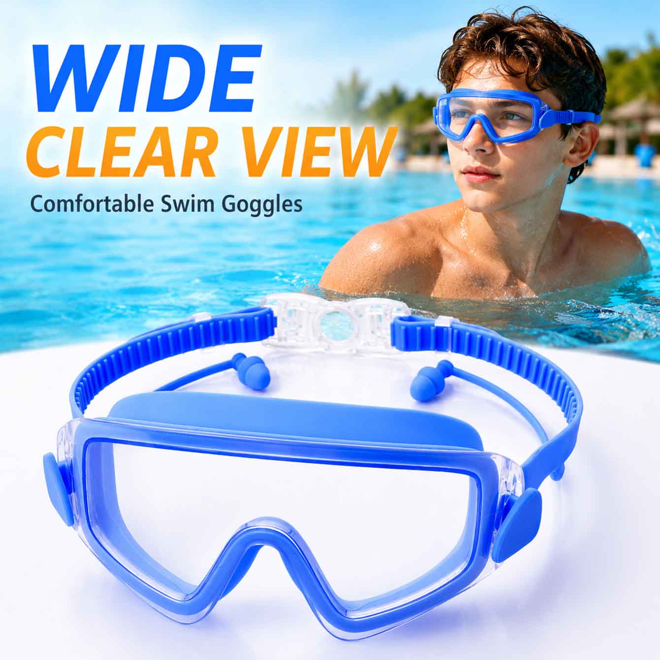 1PC Swim Goggles Snorkel Divin - Anti Pollution Mask のレビューと価格