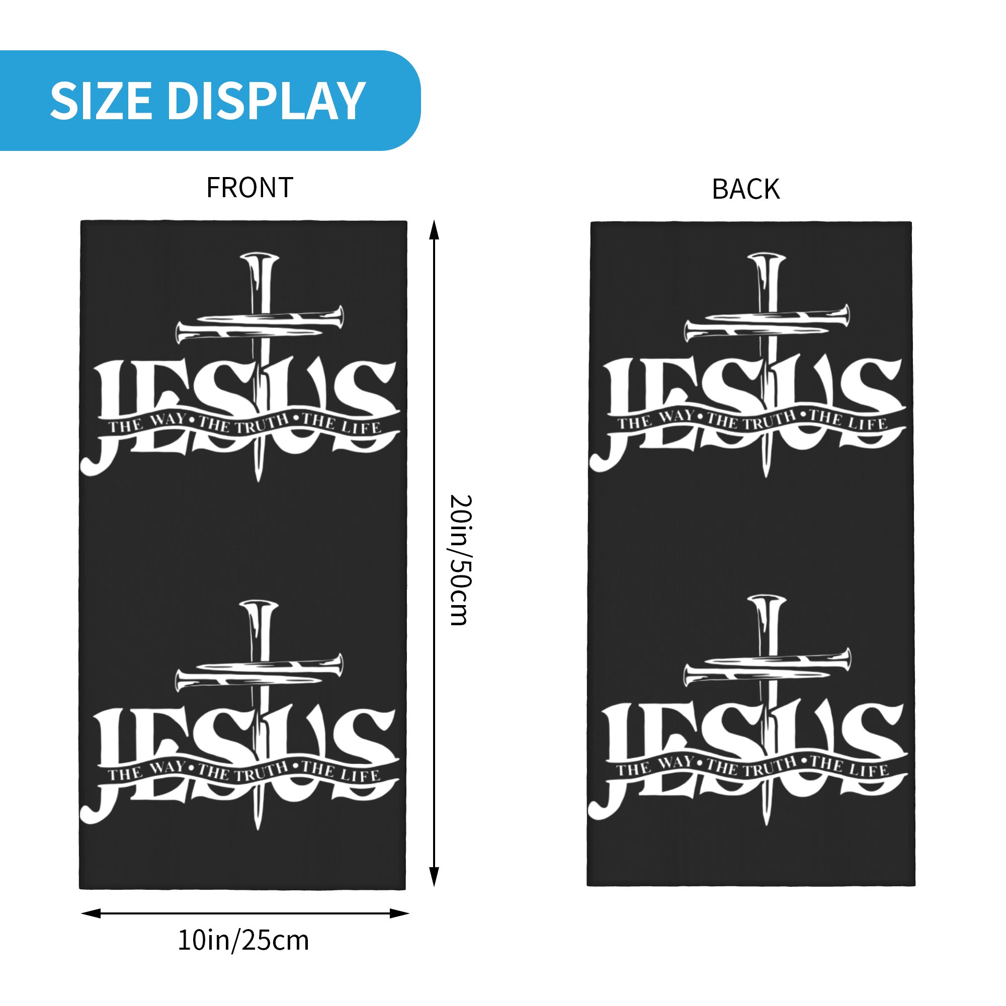 Custom Jesus The Way The Truth - Neck Gaiter Face Cover のレビューと価格