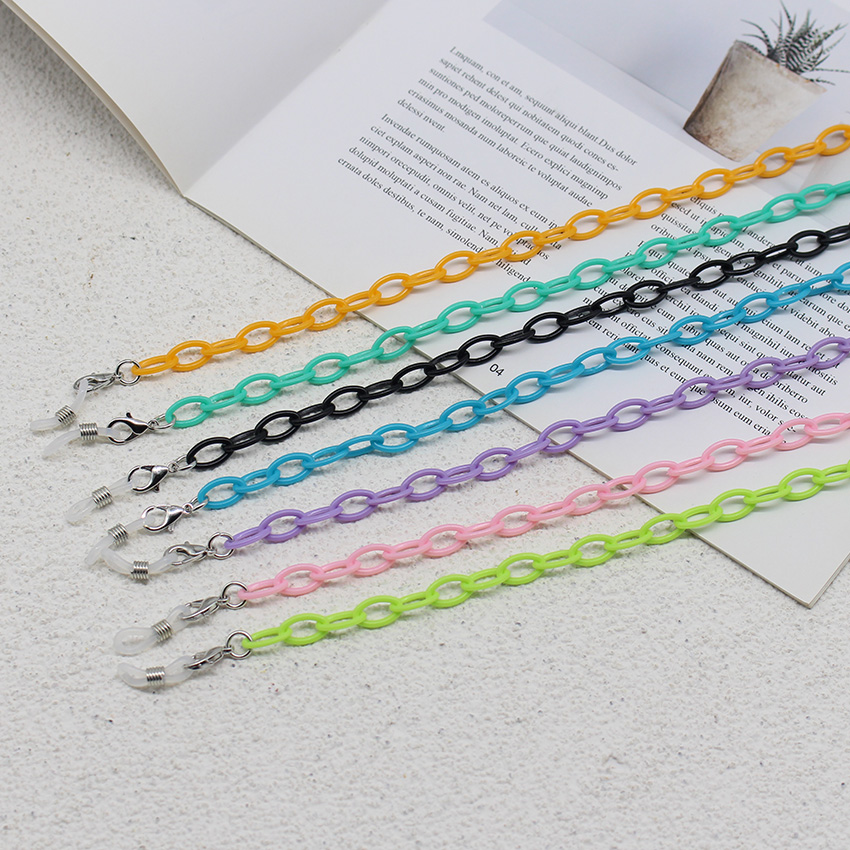 Children Colorful Acrylic Glas - Mask Chain Holder のレビューと価格
