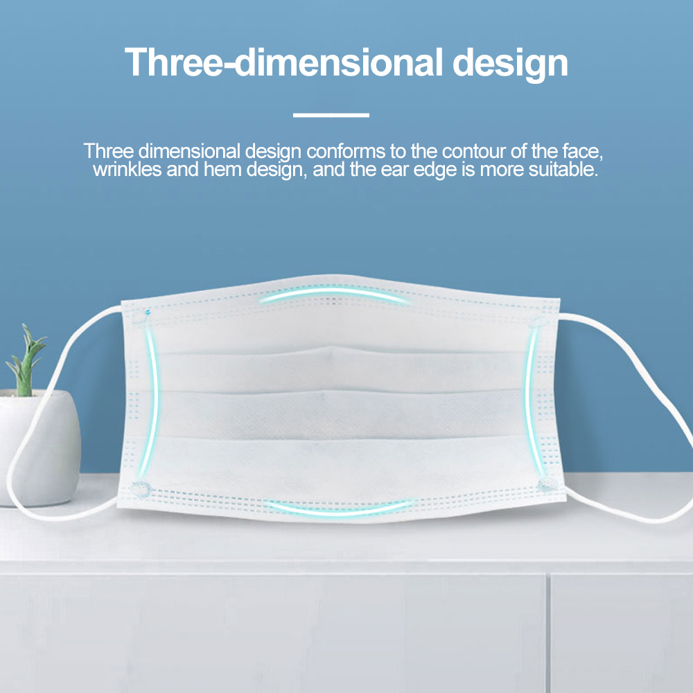 Mouth Masks 3-layer Anti-Dust  - Disposable Surgical Mask のレビューと価格