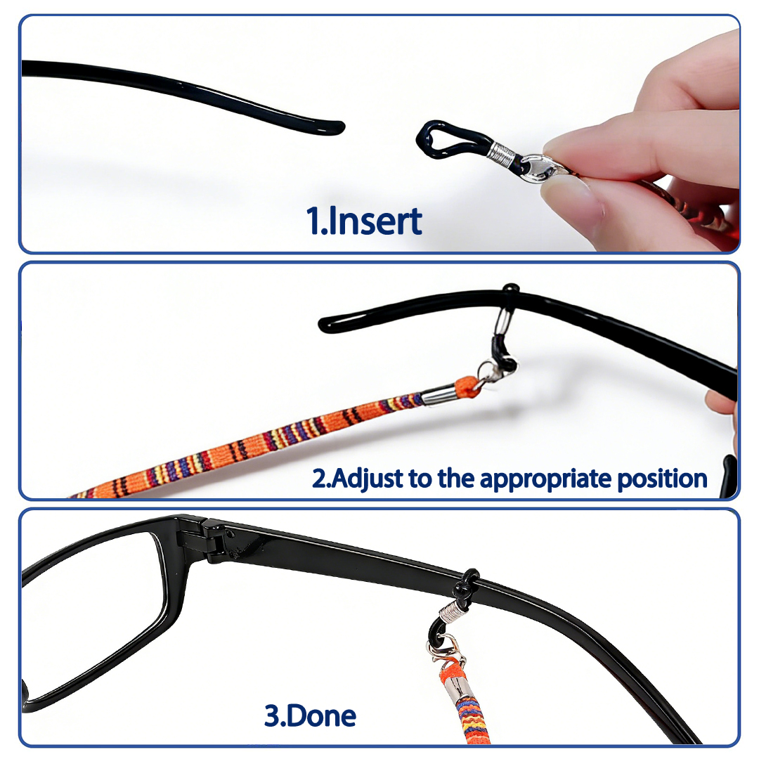 3pcs Eye Glasses String Holder - Mask Lanyard Adjustable のレビューと価格