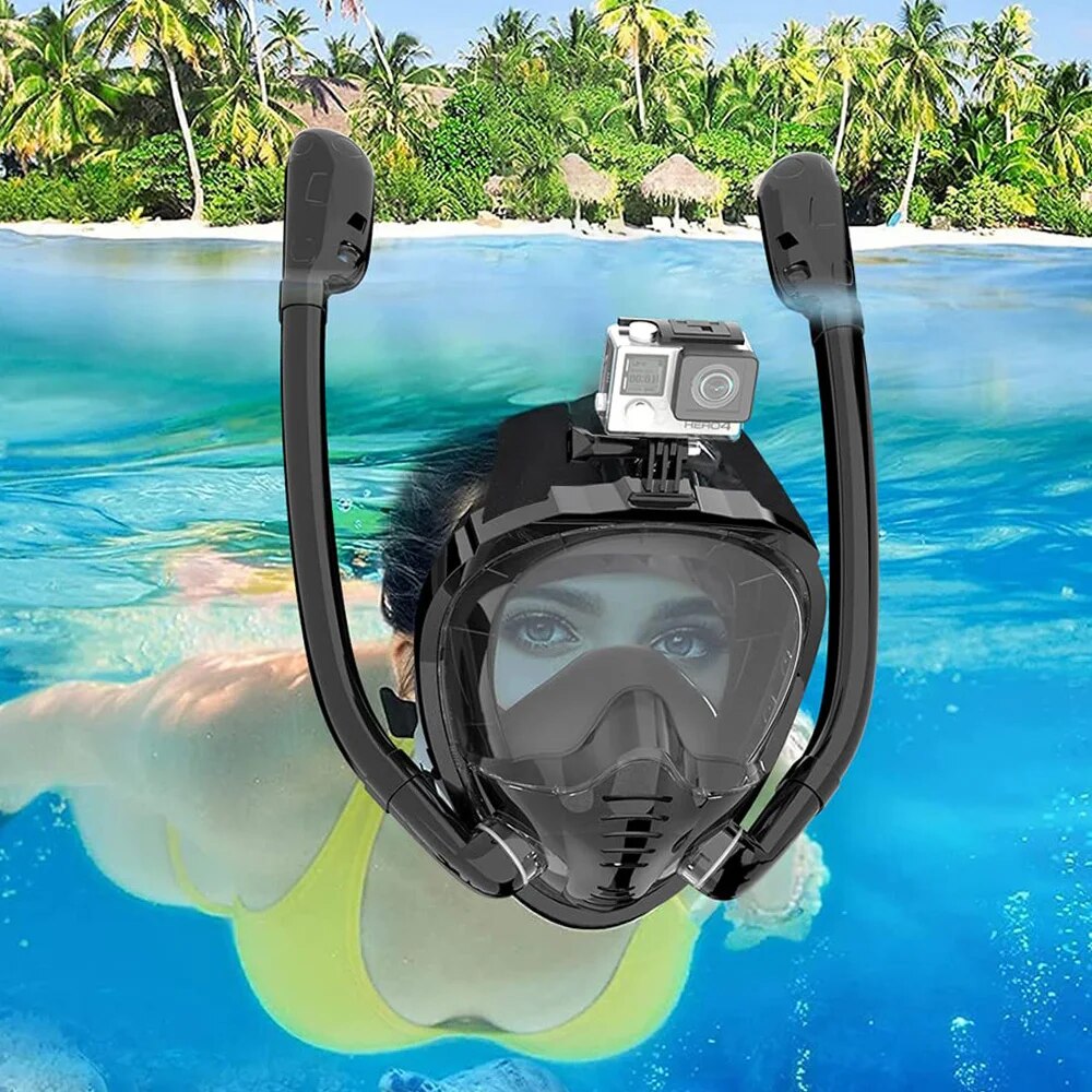 Full Face Snorkel Mask 180°Pan - Anti Pollution Mask のレビューと価格