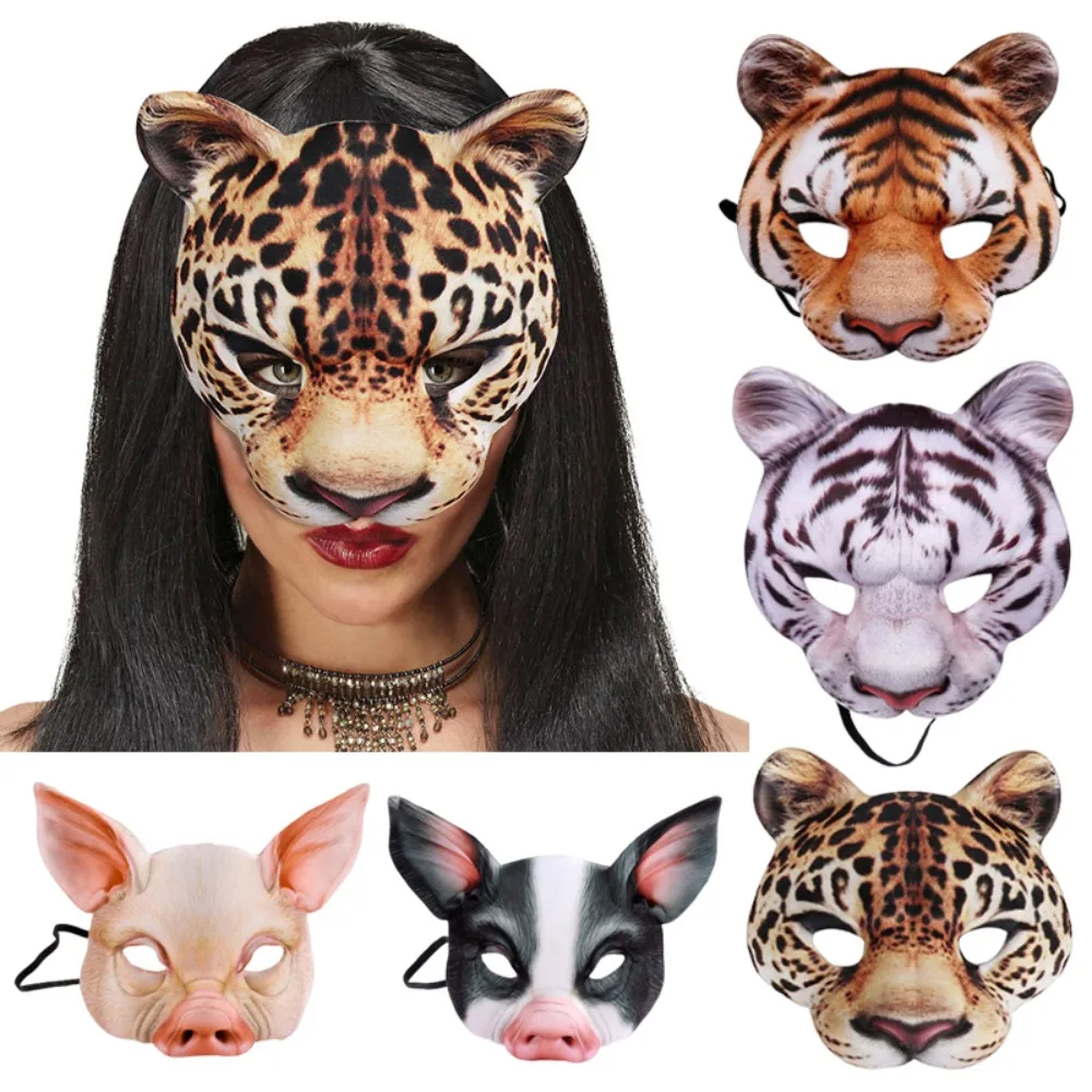 3D Animal Mask Halloween Masqu - Respirator Half Face のレビューと価格