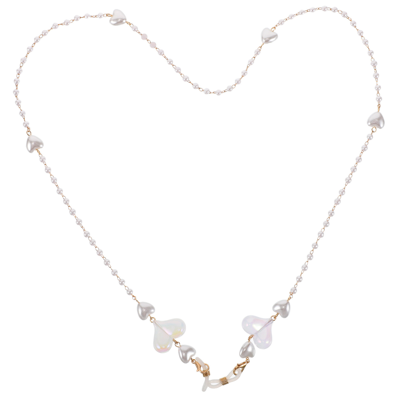Peach Heart Mask Chain Stylish - Mask Chain Holder のレビューと価格