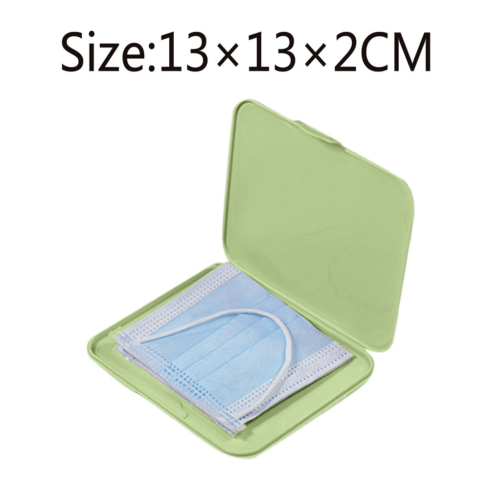 Pink Mask Cover Green Box Mask - Face Mask Storage Box のレビューと価格