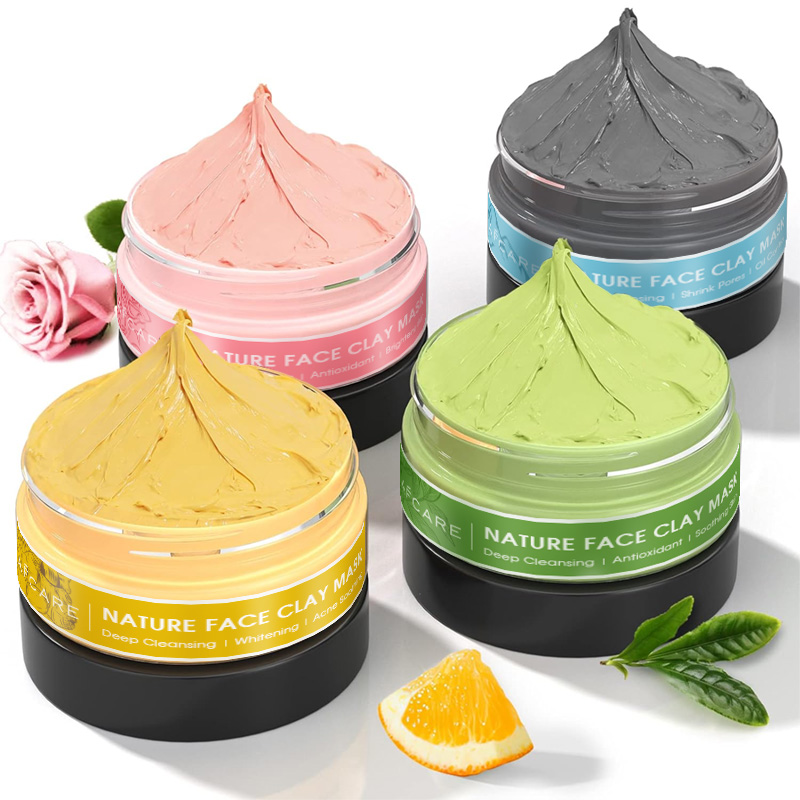 4 Pcs Clay Facial Mask Set Tur - Dust Mask Construction のレビューと価格