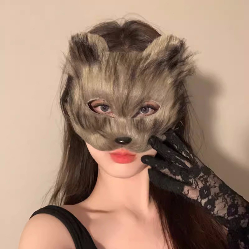 Plush Therian Mask Halloween C - Respirator Half Face のレビューと価格