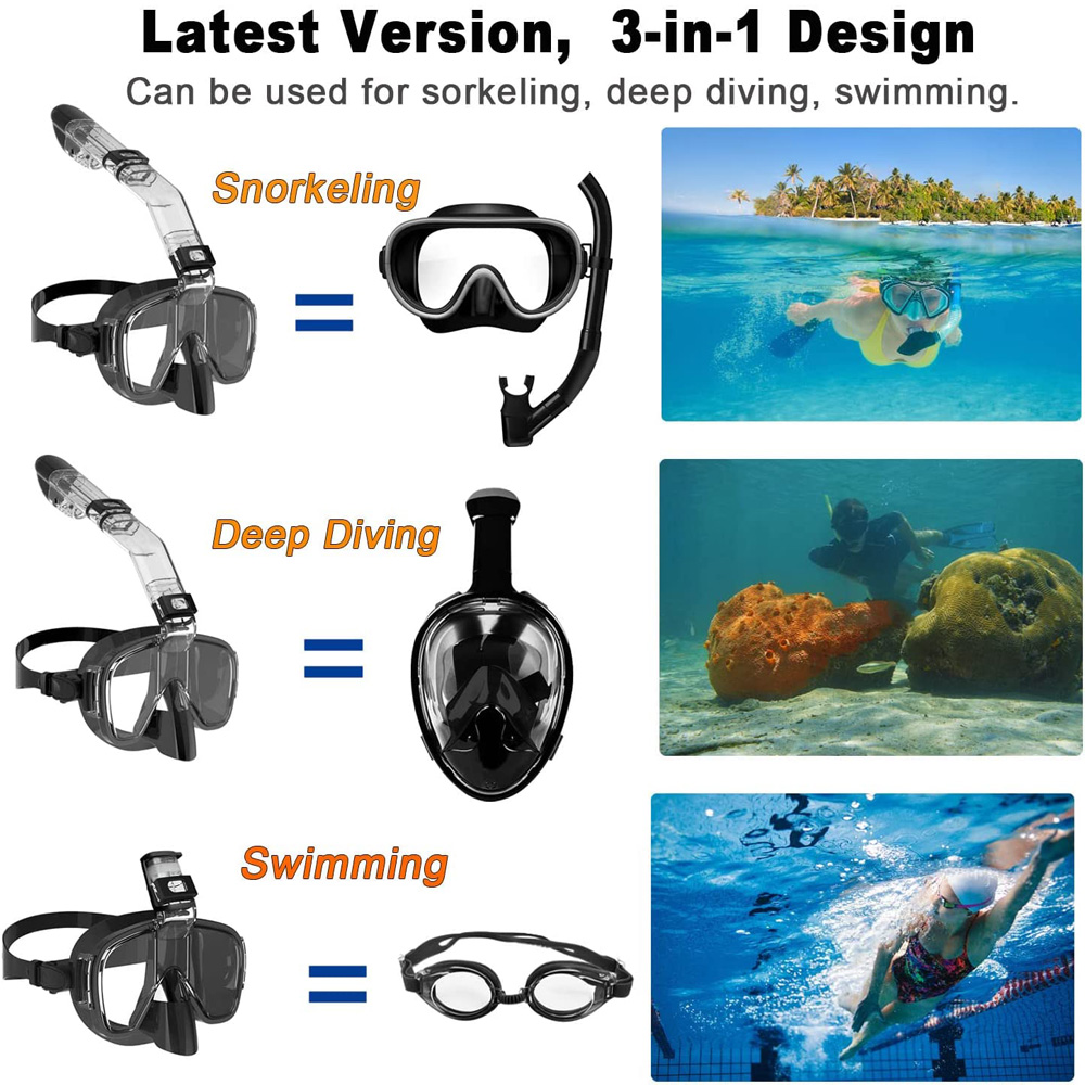 Diving Masks Foldable Anti-Fog - Anti Pollution Mask のレビューと価格