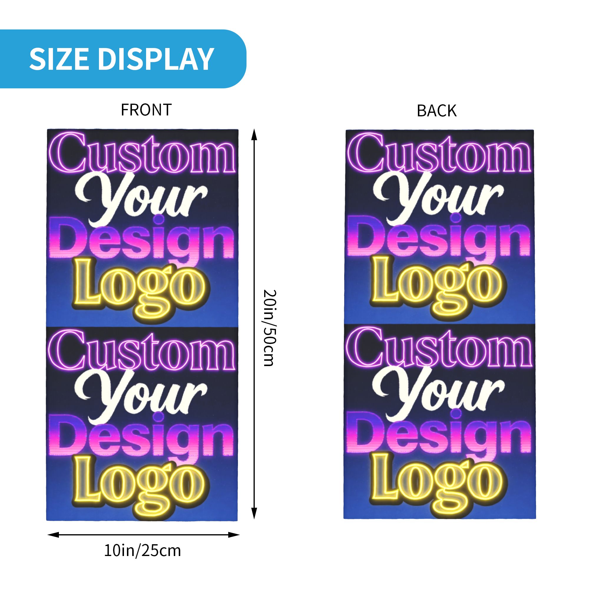 Custom Custom Your Design Logo - Neck Gaiter Face Cover のレビューと価格