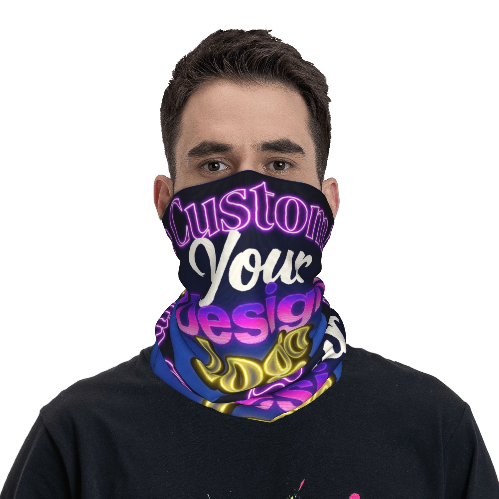 Custom Custom Your Design Logo - Neck Gaiter Face Cover のレビューと価格