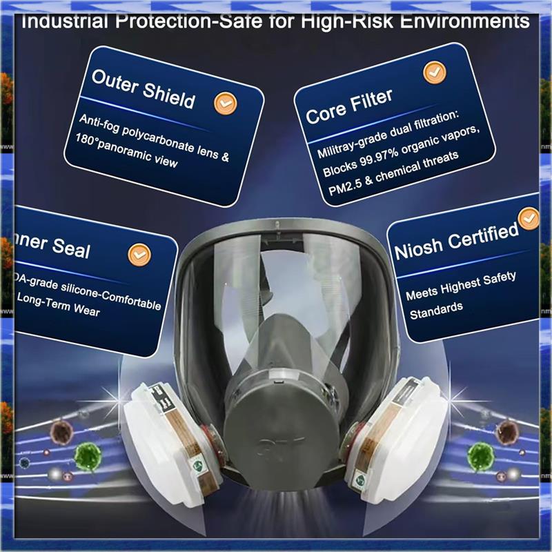 LJL Reusable Full Face Respira - Dust Mask Construction のレビューと価格