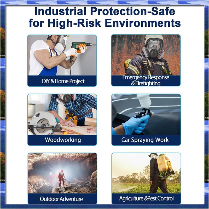 LJL Reusable Full Face Respira - Dust Mask Construction のレビューと価格