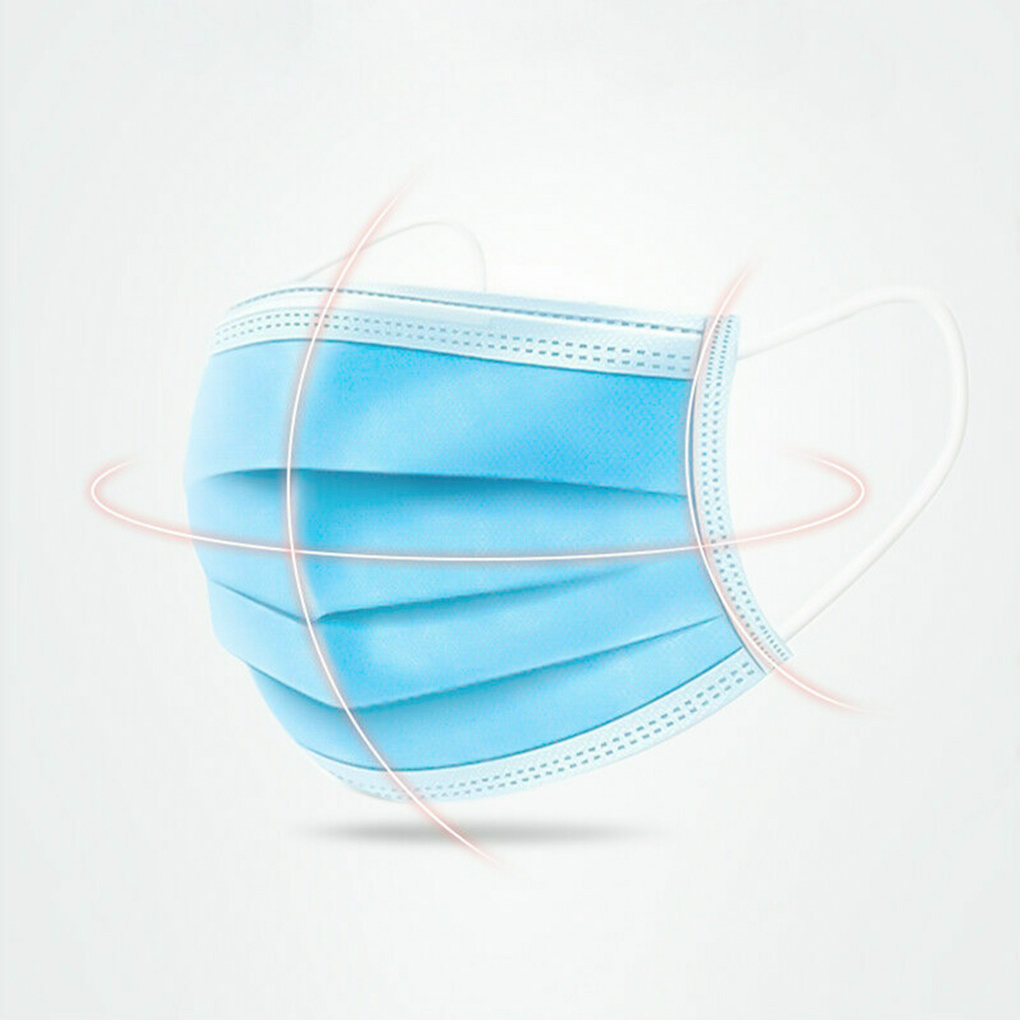 50piece Safe And Professional  - Disposable Mask Blue のレビューと価格