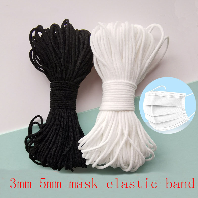 Mask Elastic Rope 3mm Round Wh - Mask Lanyard Adjustable のレビューと価格