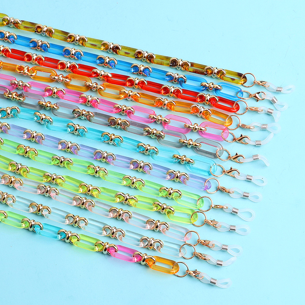 Colorful Transparent Link Acry - Mask Chain Holder のレビューと価格