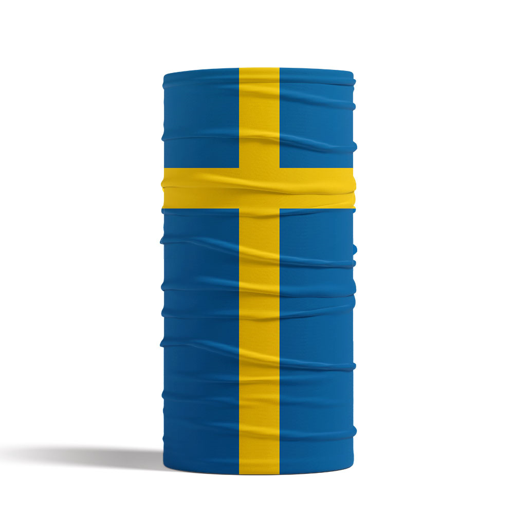 Sweden Flag Printed Bandana He - Neck Gaiter Face Cover のレビューと価格