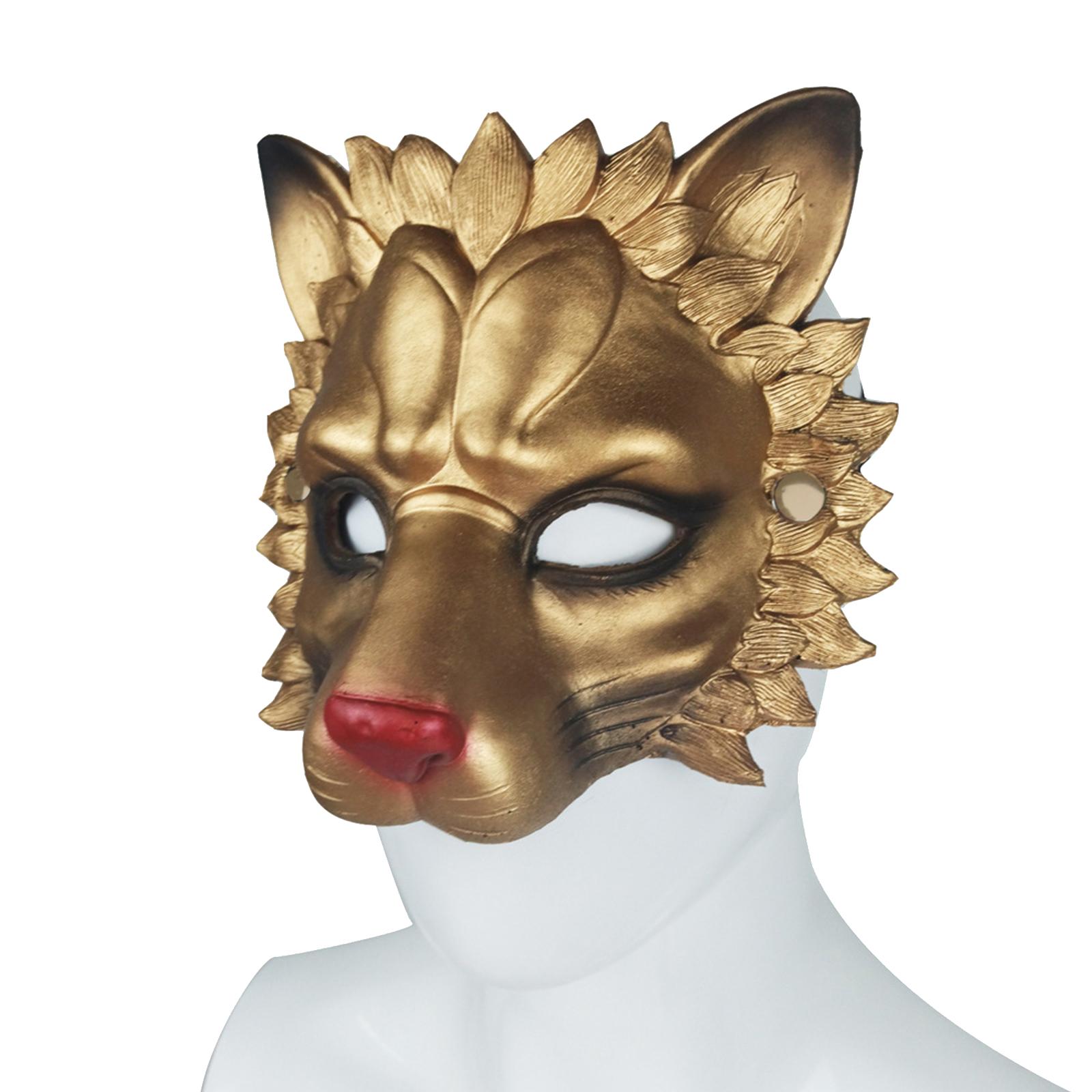 Lion Mask Half Face Decorative - Respirator Half Face のレビューと価格