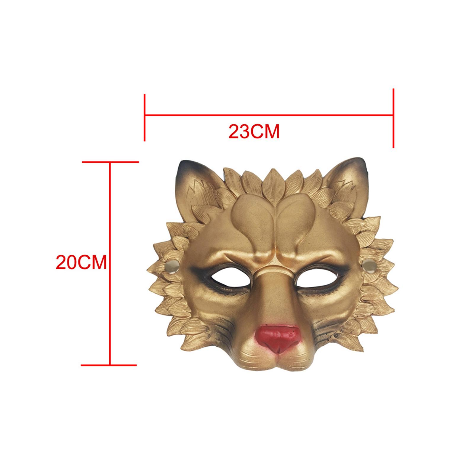 Lion Mask Half Face Decorative - Respirator Half Face のレビューと価格