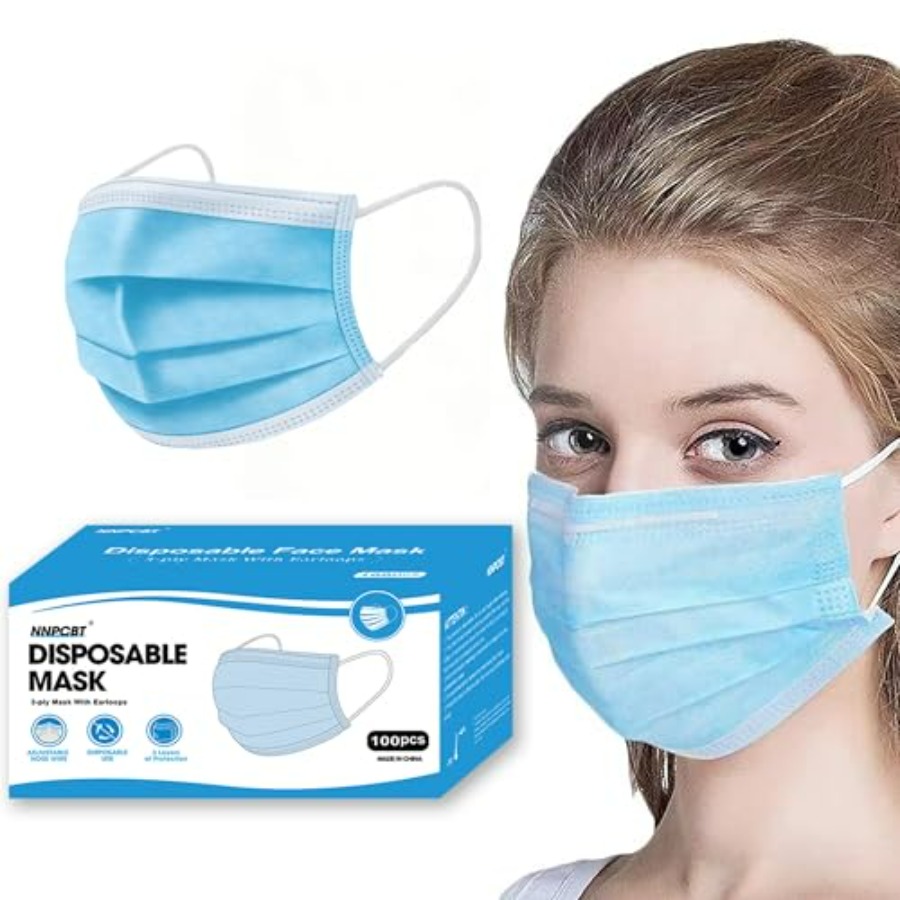 Blue Disposable Face Masks 100 - Disposable Mask Blue のレビューと価格