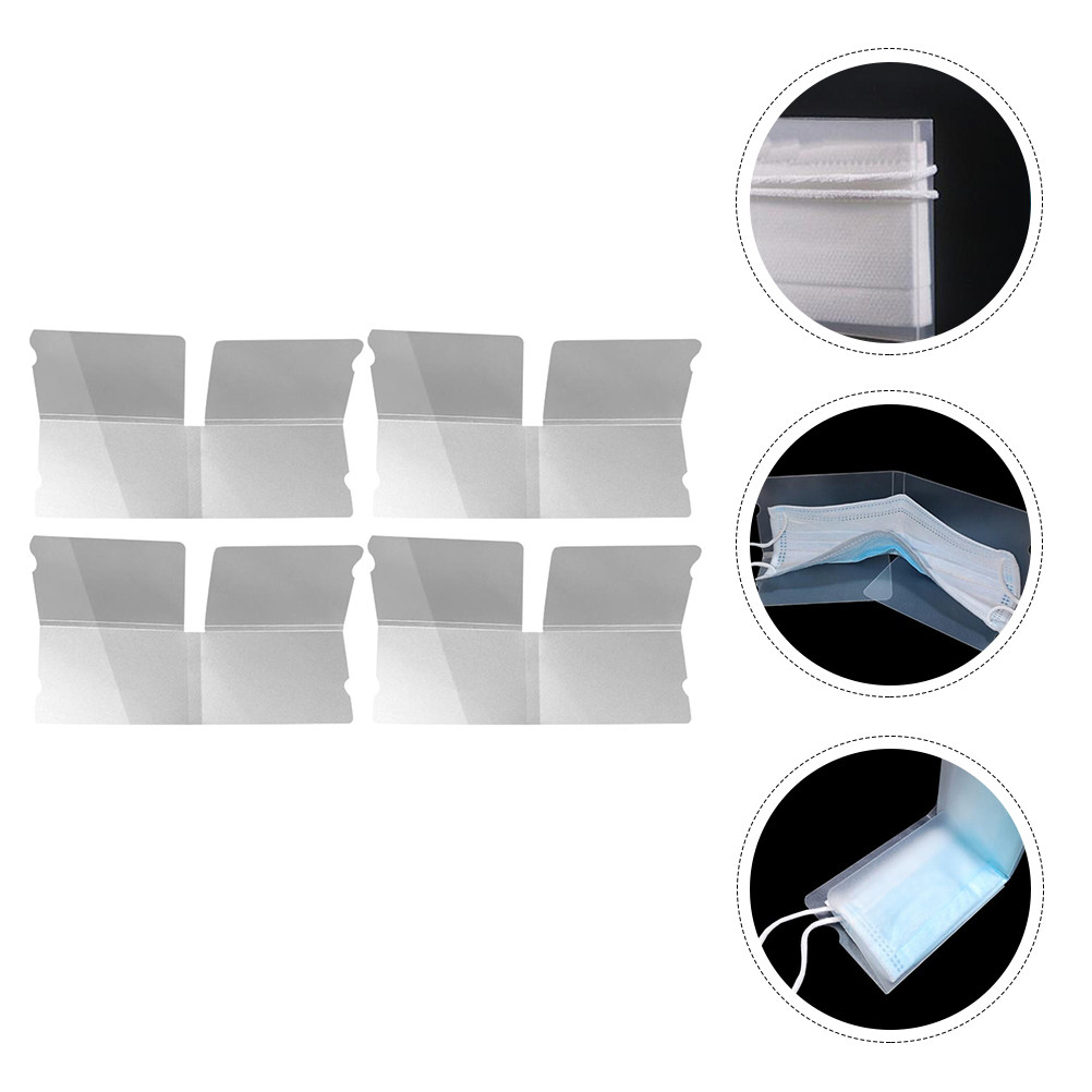 4Pcs Foldable Mask Storage Box - Face Mask Storage Box のレビューと価格