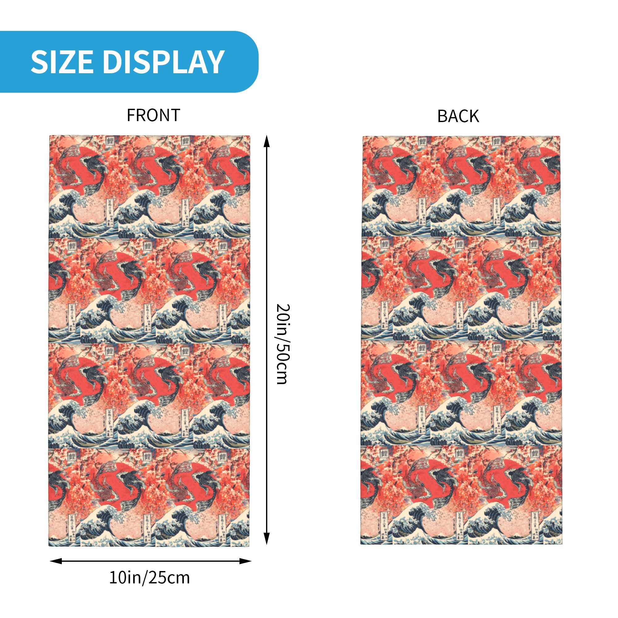 Koi Fish and Great Wave off Ka - Sports Mask Breathable のレビューと価格