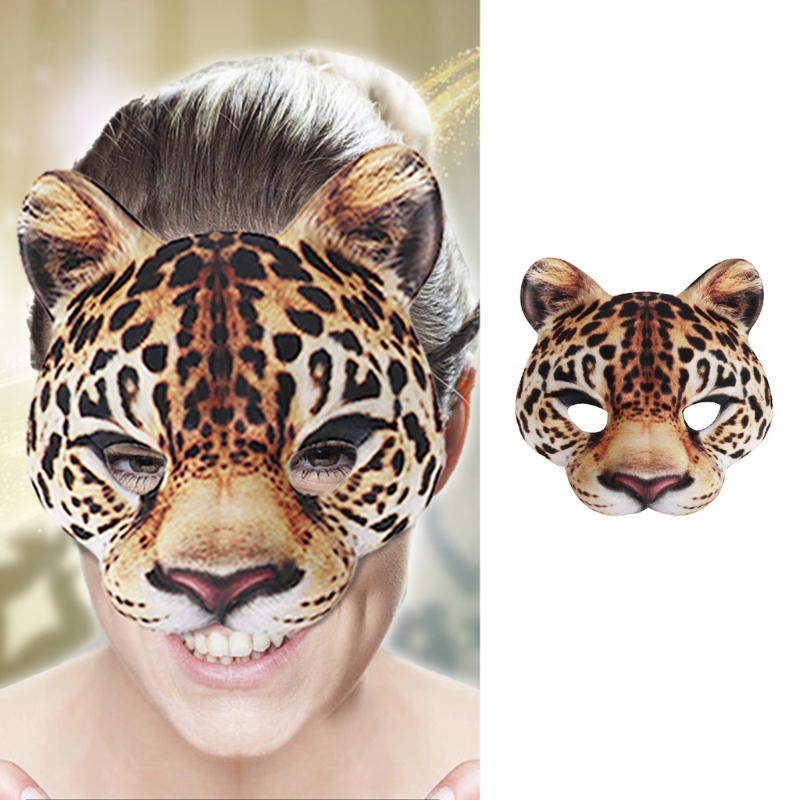 Leopard Mask Party Mask Dress  - Respirator Half Face のレビューと価格