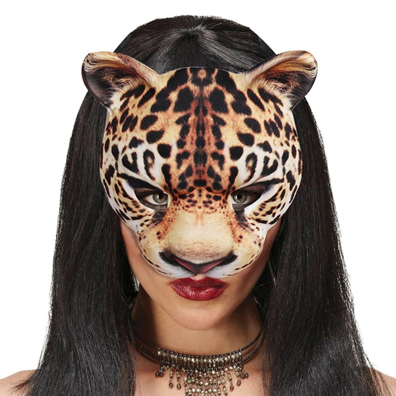Leopard Mask Party Mask Dress  - Respirator Half Face のレビューと価格