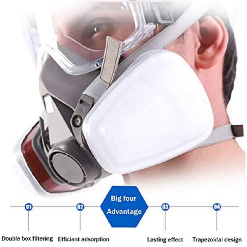 6200 Chemical Half Face Dustpr - Dust Mask Construction のレビューと価格