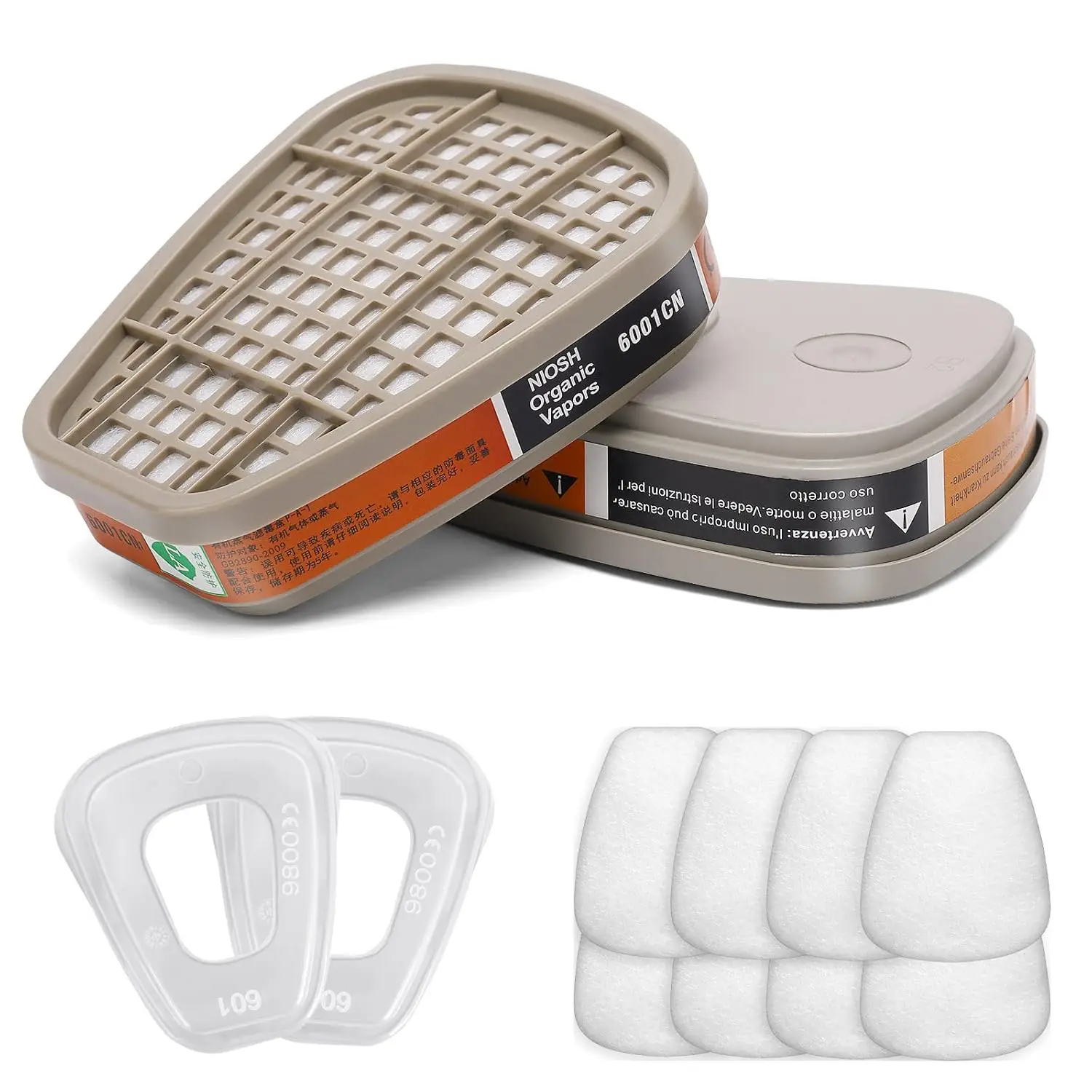 Activated Carbon 6001 Cartridg - Dust Mask Construction のレビューと価格