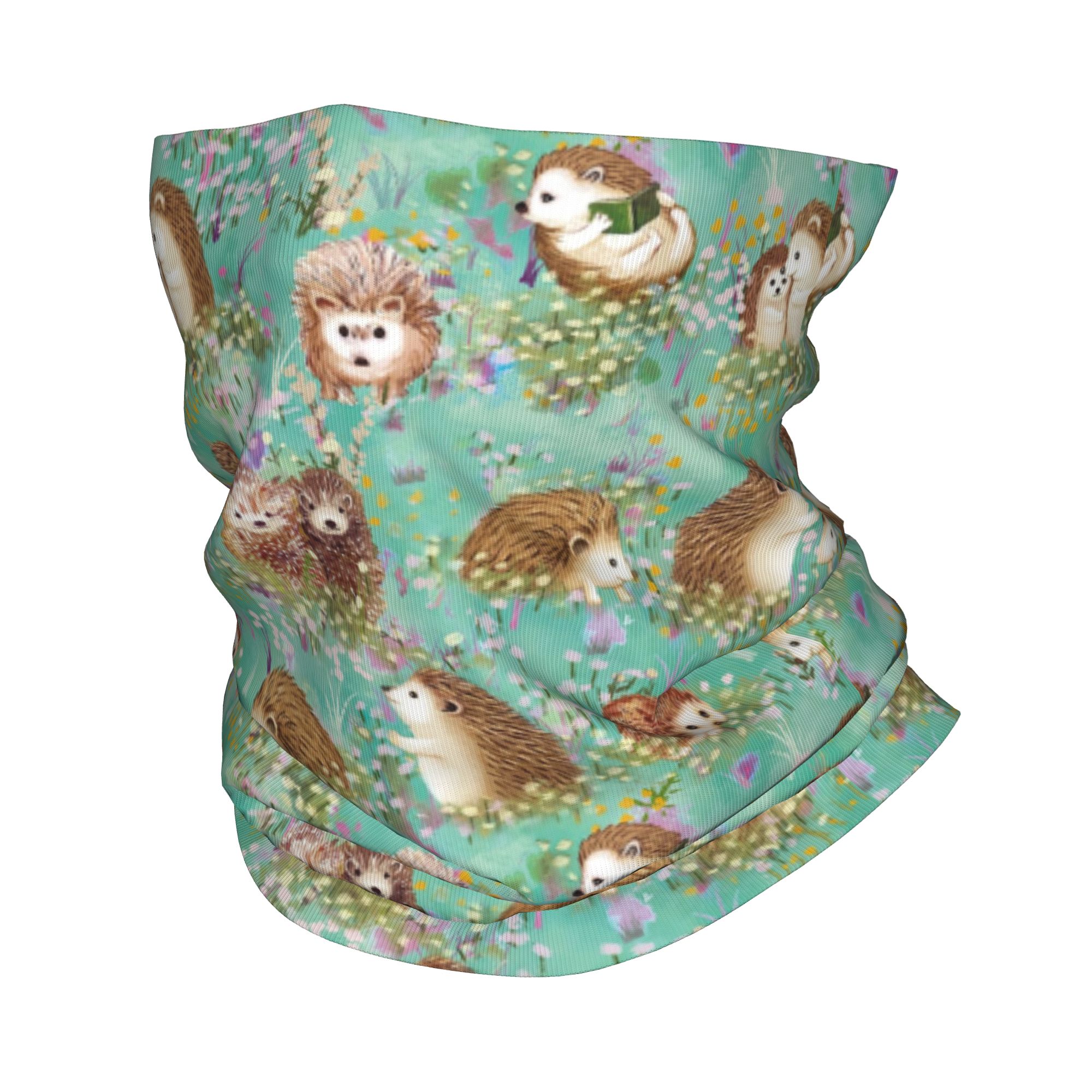 Autumn Hedgehog Spring Floral  - Neck Gaiter Face Cover のレビューと価格