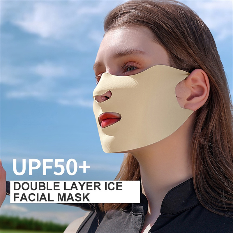 Ice Silk Sunscreen Mask Female - Sports Mask Breathable のレビューと価格