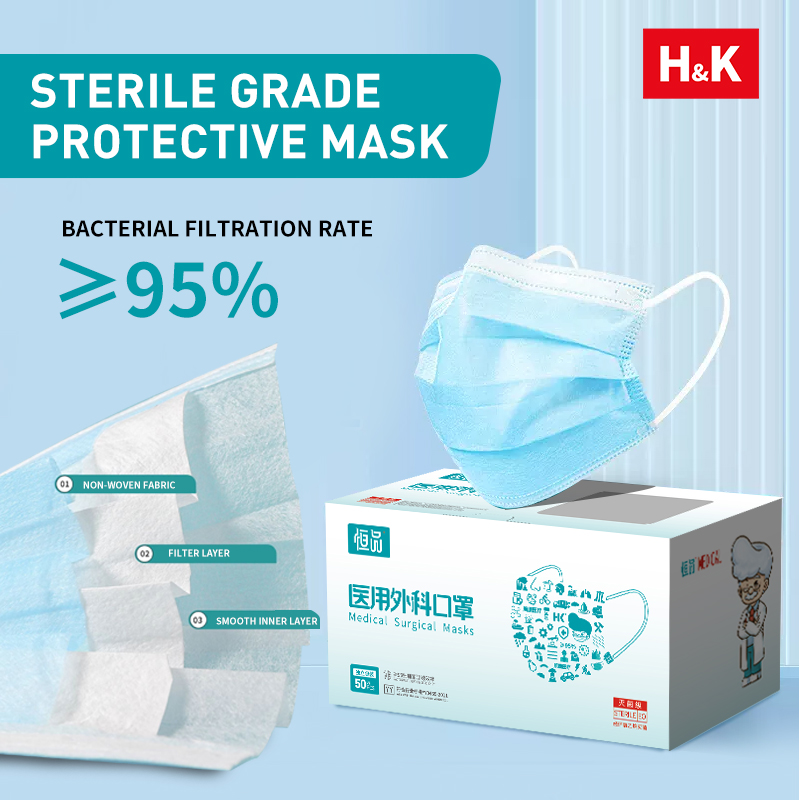 50/100 PCS Box Blue Face Masks - Disposable Mask Blue のレビューと価格