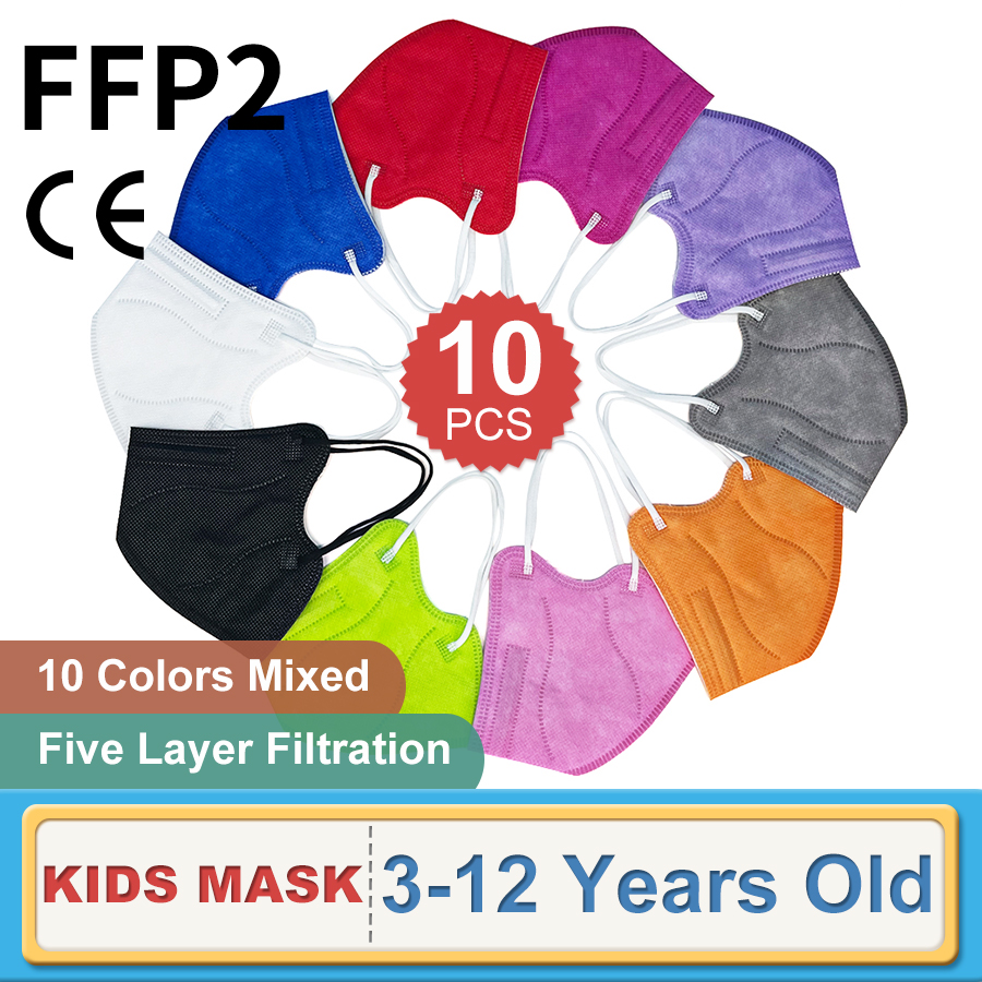 10PCS Children FFP2 Face Mask  - Kn95 Respirator Mask のレビューと価格