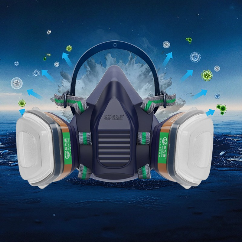 Gas Mask Half Full Face Protec - Respirator Half Face のレビューと価格