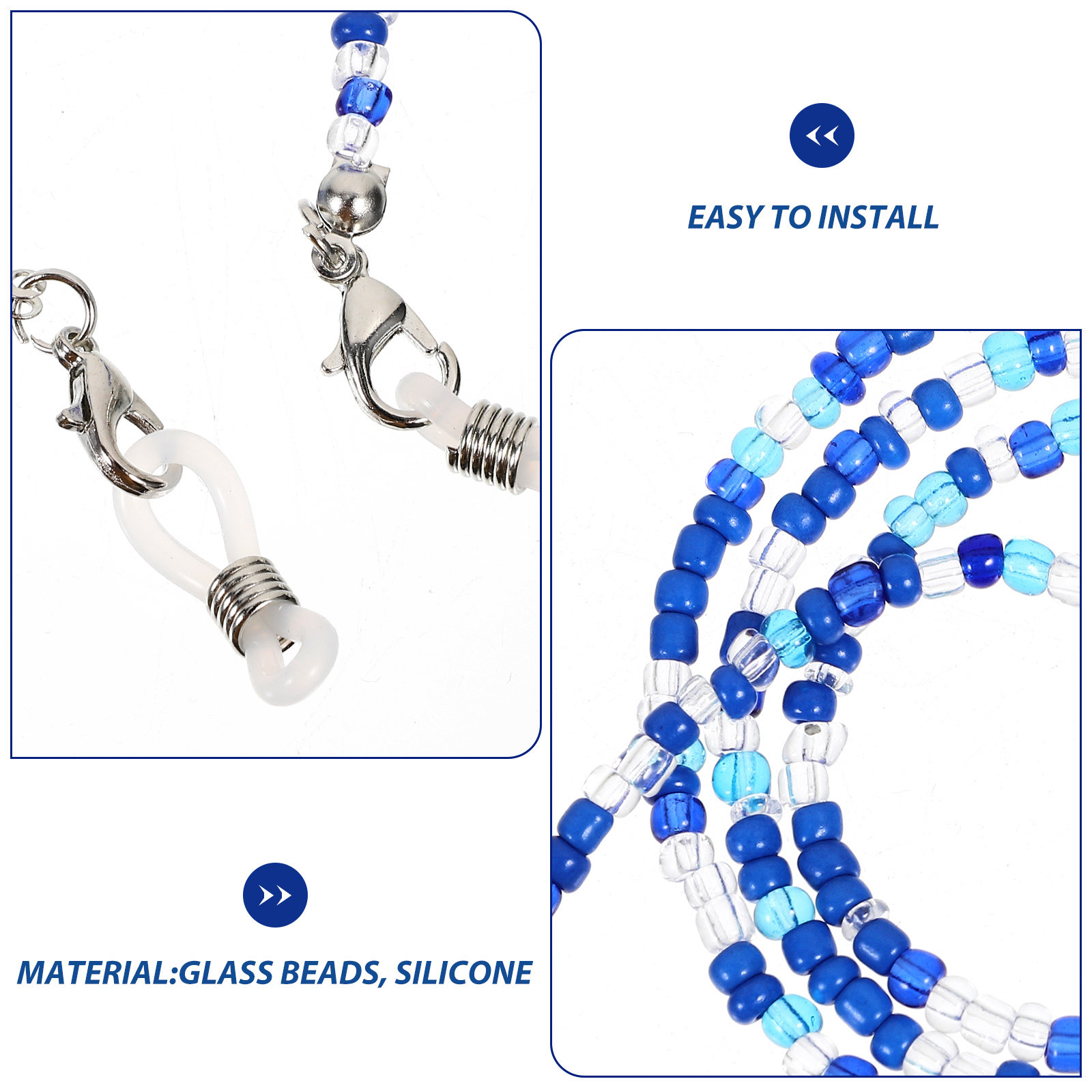 5Pcs Glasses Chain for Women B - Mask Chain Holder のレビューと価格