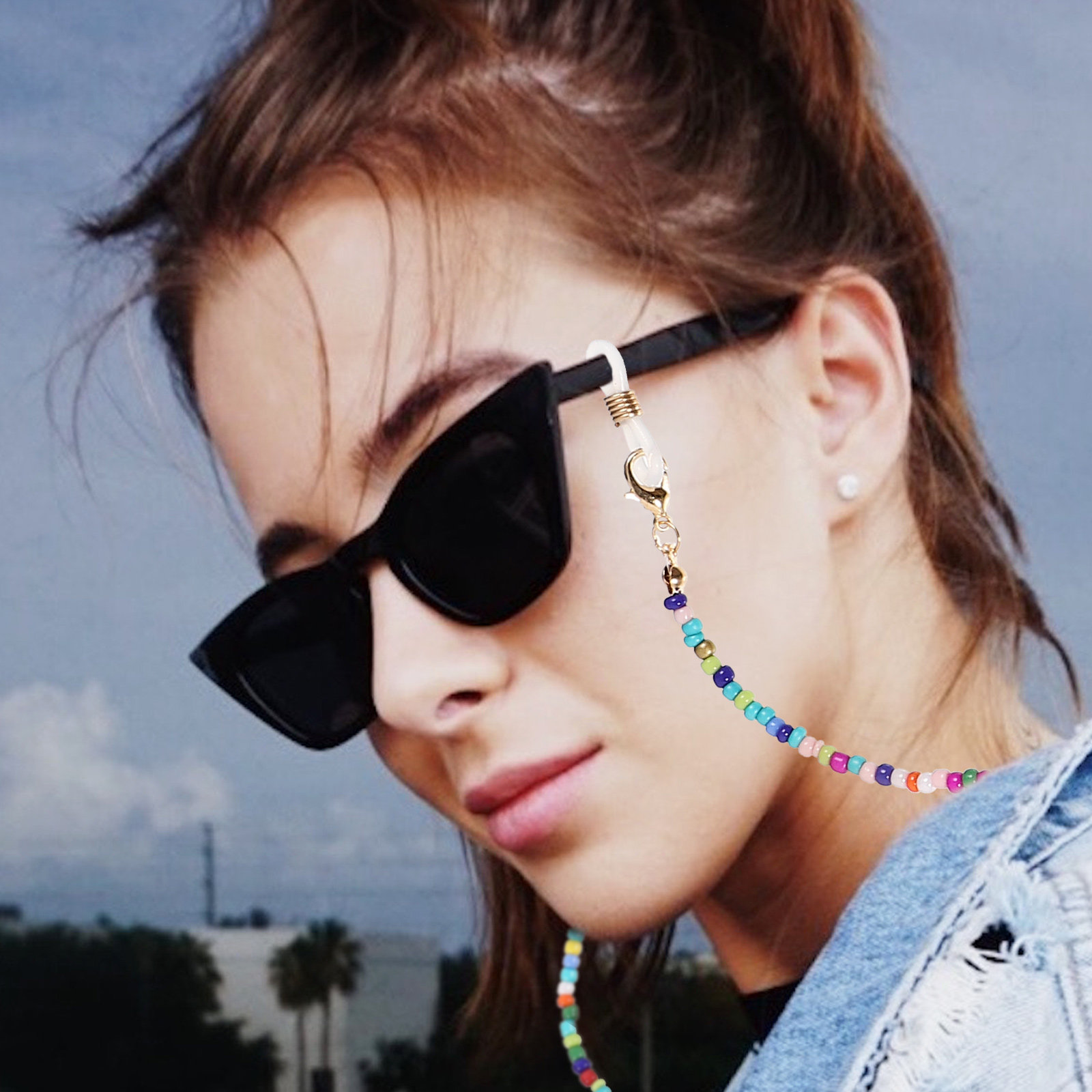 5Pcs Glasses Chain for Women B - Mask Chain Holder のレビューと価格
