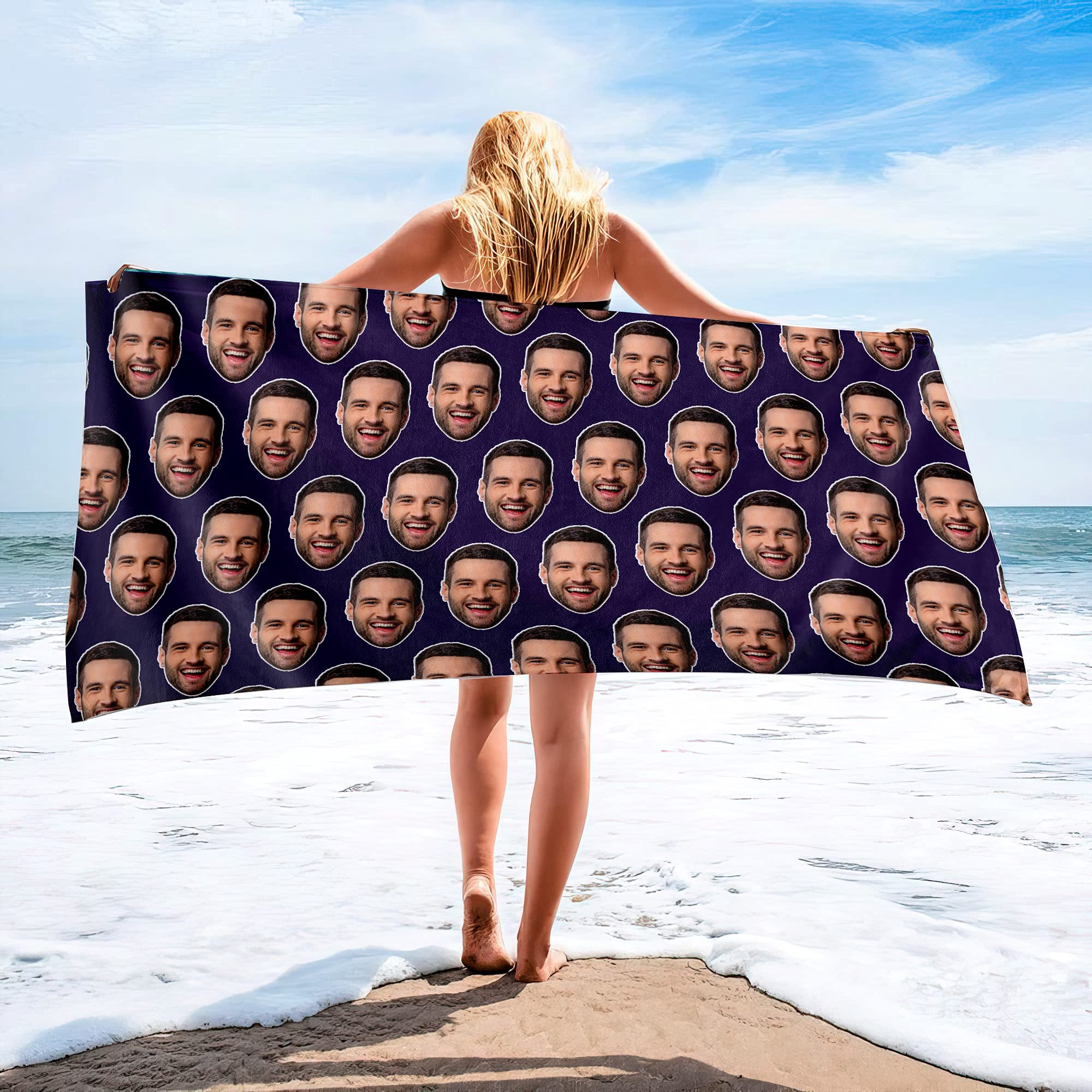 Personalized Beach Towels with - Cloth Face Mask Washable のレビューと価格