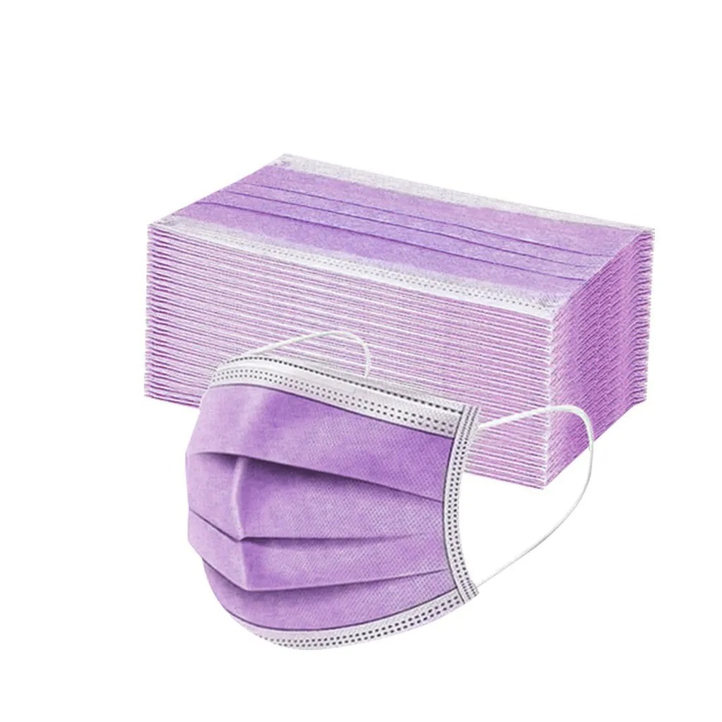 50PCS Women Man Solid Mask Dis - Kids Face Mask のレビューと価格