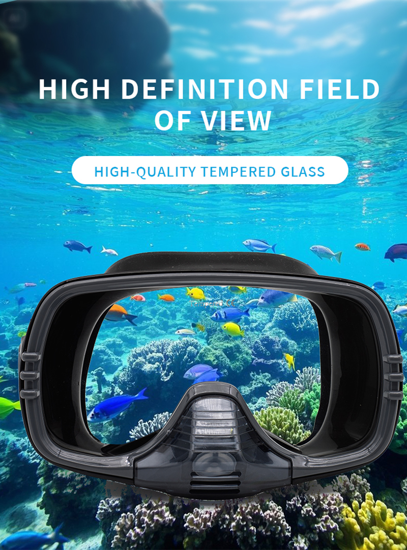 New Large Frame Diving Mask wi - Silicone Mask Bracket のレビューと価格
