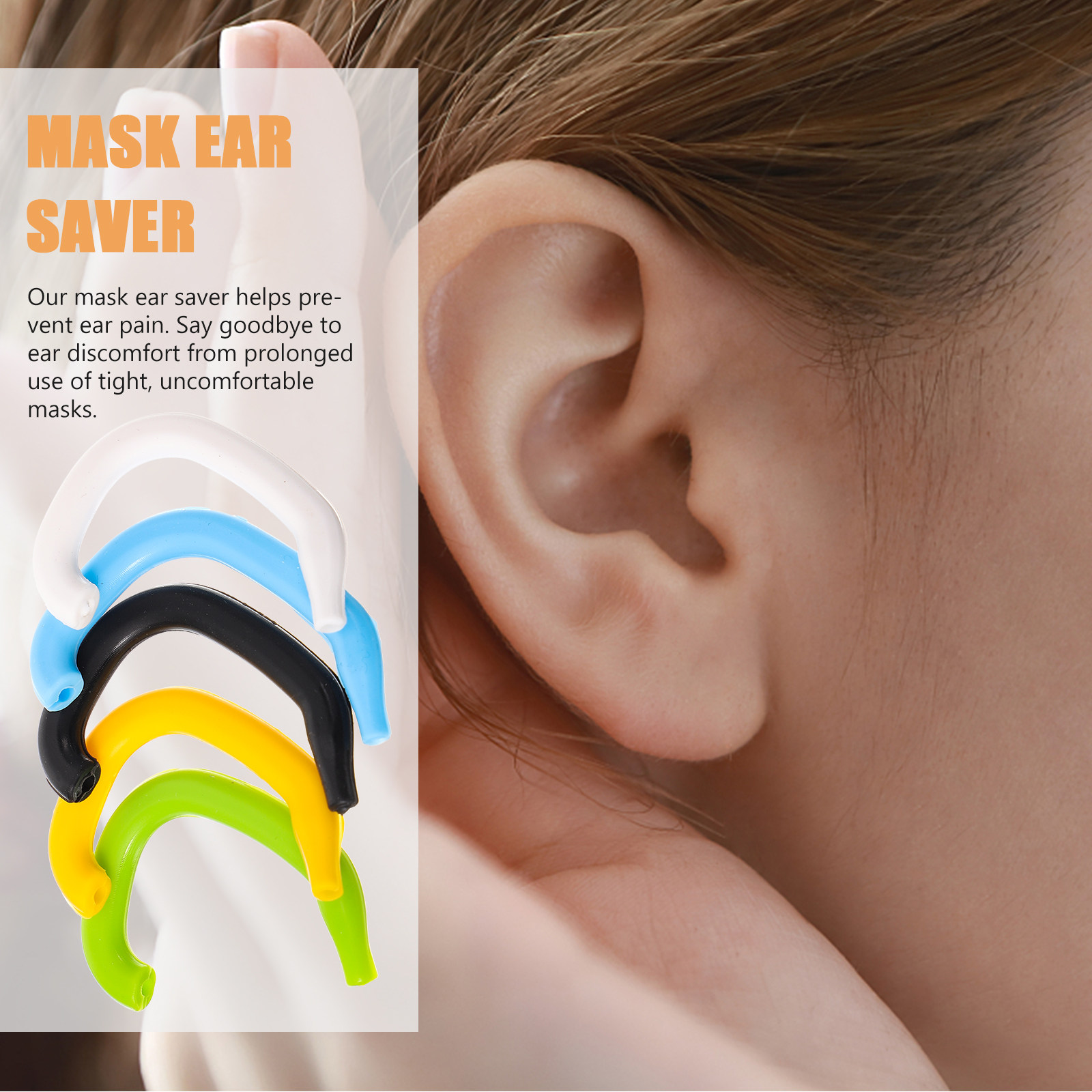 5Pcs Silicone Mask Ear Saver S - Mask Ear Saver Strap のレビューと価格