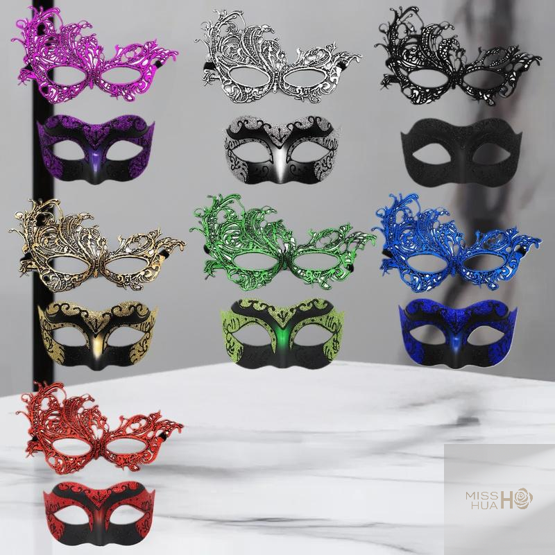 Set of 2, Couple's Elegant Bla - Black Face Mask Pack のレビューと価格