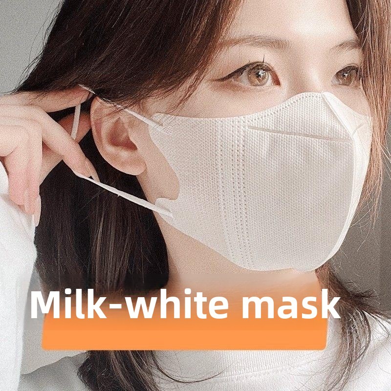 Milk White Breathable Thin Ste - Disposable Surgical Mask のレビューと価格