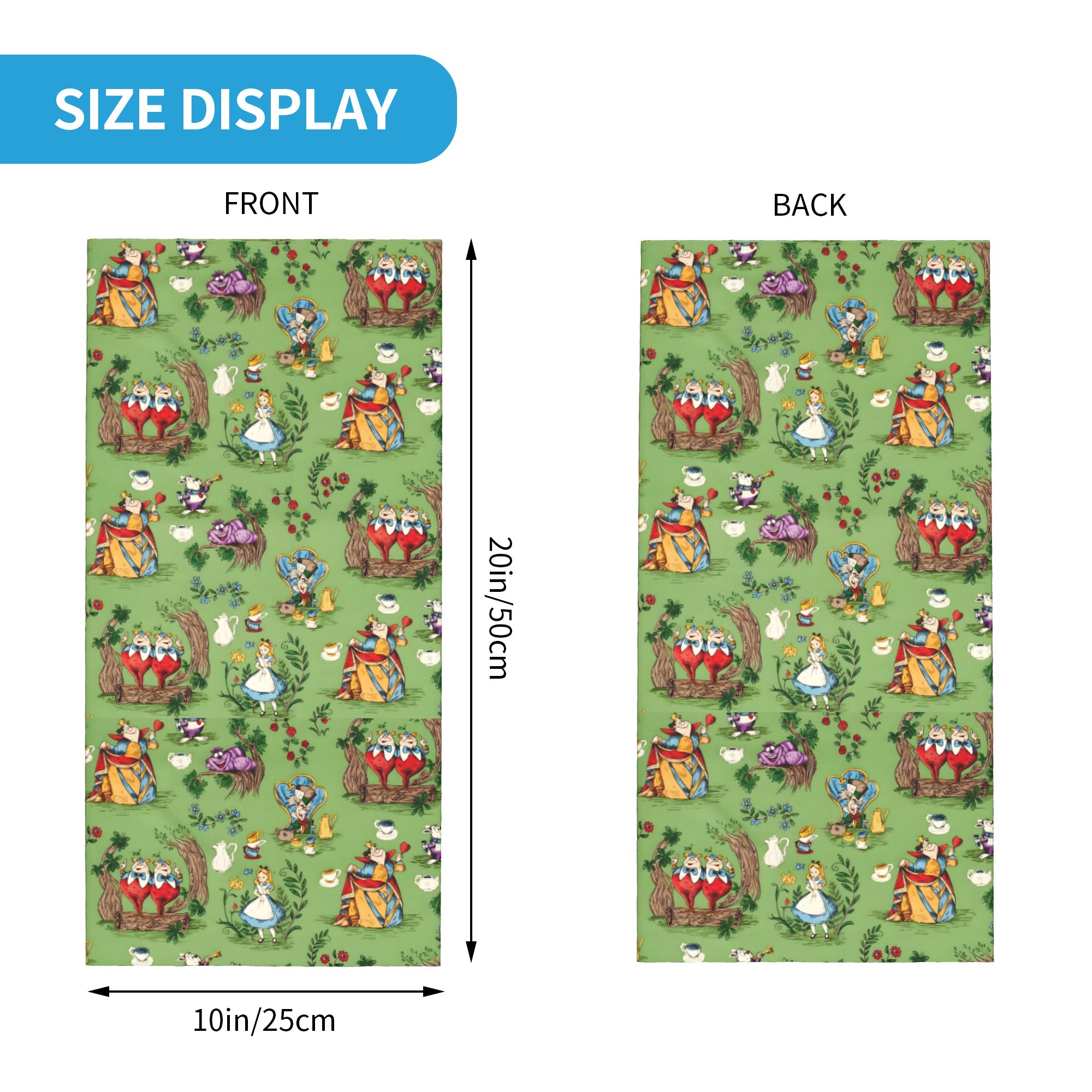 Custom A-Alice in W-Wonderland - Neck Gaiter Face Cover のレビューと価格