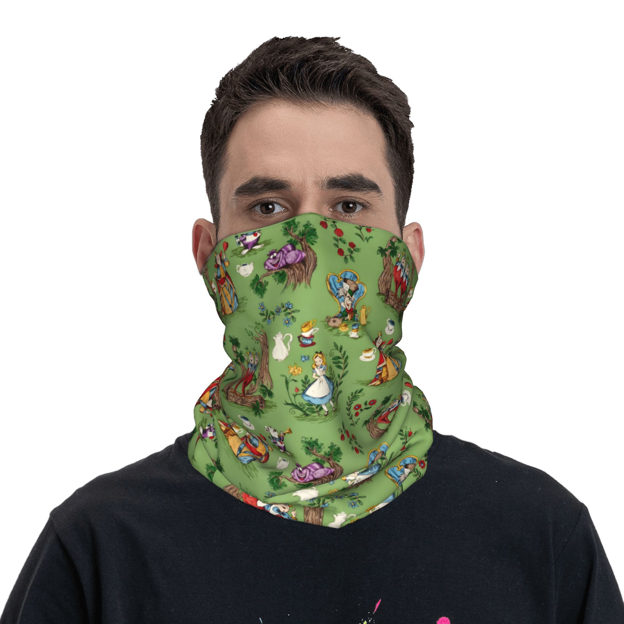 Custom A-Alice in W-Wonderland - Neck Gaiter Face Cover のレビューと価格